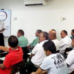 Allissn Ricarte chefe de tráfego da Unitrans é um dos faciliadores do treinamento