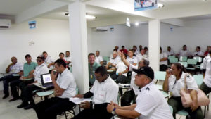 Durante a capacitação os operadores tamnbém expôe suas dificuldades no dia a dia