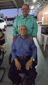 O empresário Alberto Pereira e seu pai Argemiro Cândido