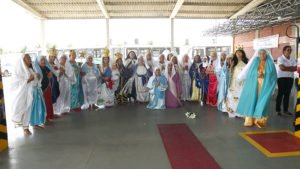 Grupo de teatro Creusa Pires representou as várias representações de Nossa Senhora