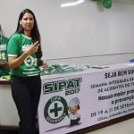 A diretora da Unitrans Lorena Dantas fez o encerramento das atividades da manhã