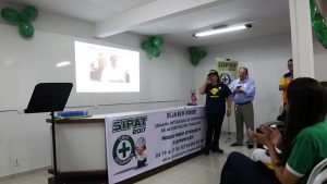No início das atividades uma homenbagem ao ex gerente de tráfego da Unitrans Adeilton qeu faleceu esse ano