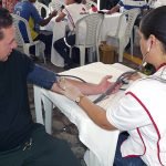 Um dos serviços da feira foi a aferição de pressão