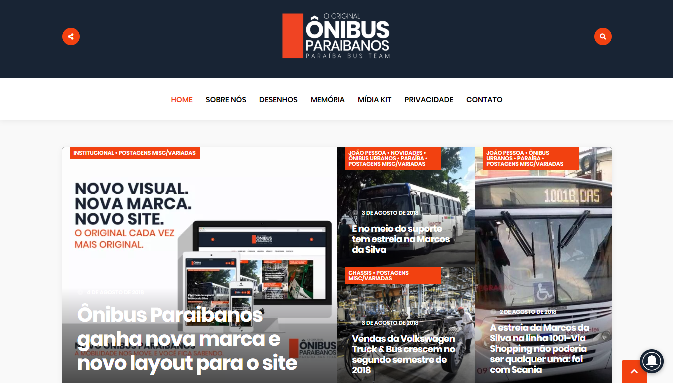 Informação no ponto e de cara nova 12 Ônibus Paraibanos agosto de 2018