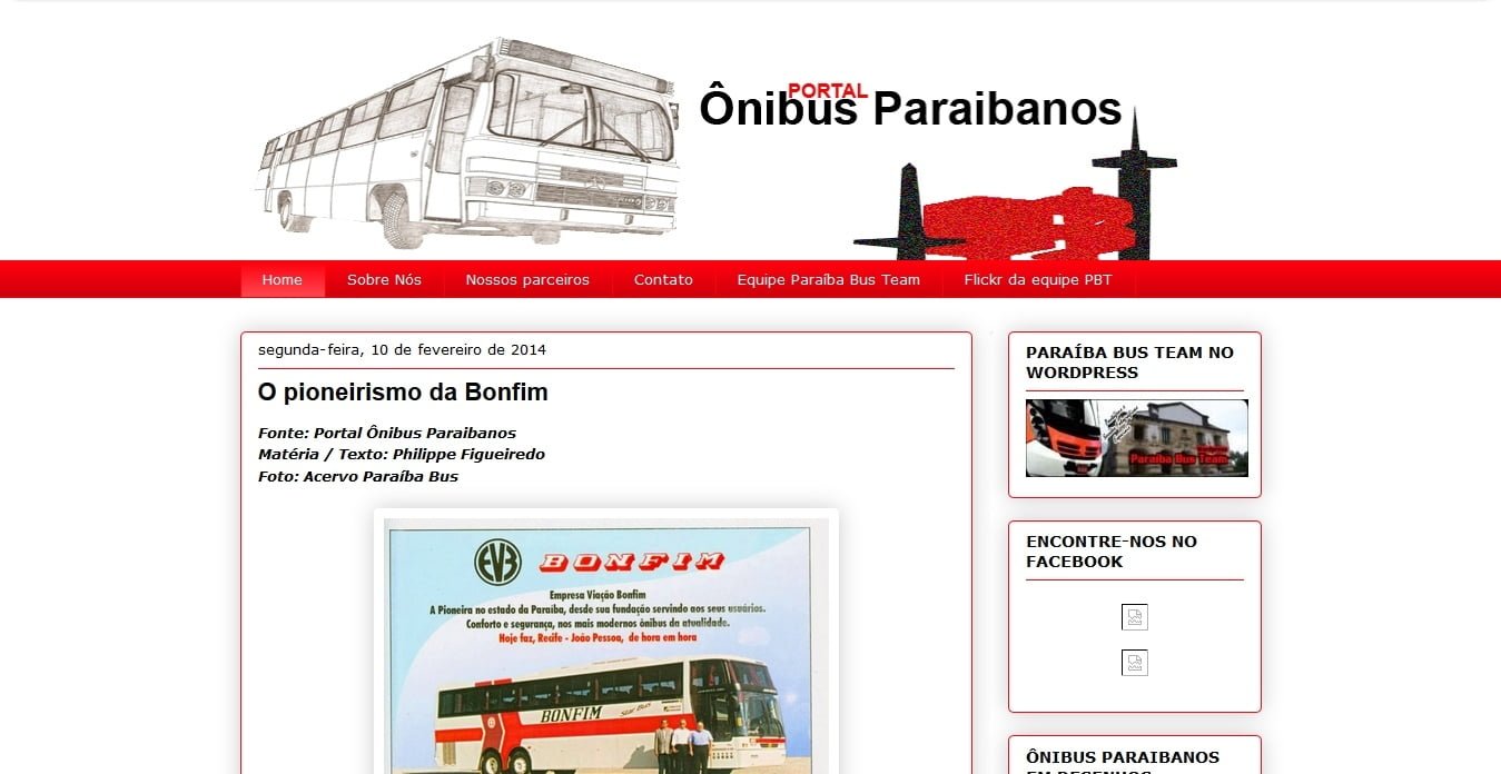 Informação no ponto e de cara nova 9 Portal Ônibus Paraibanos fevereiro de 2014