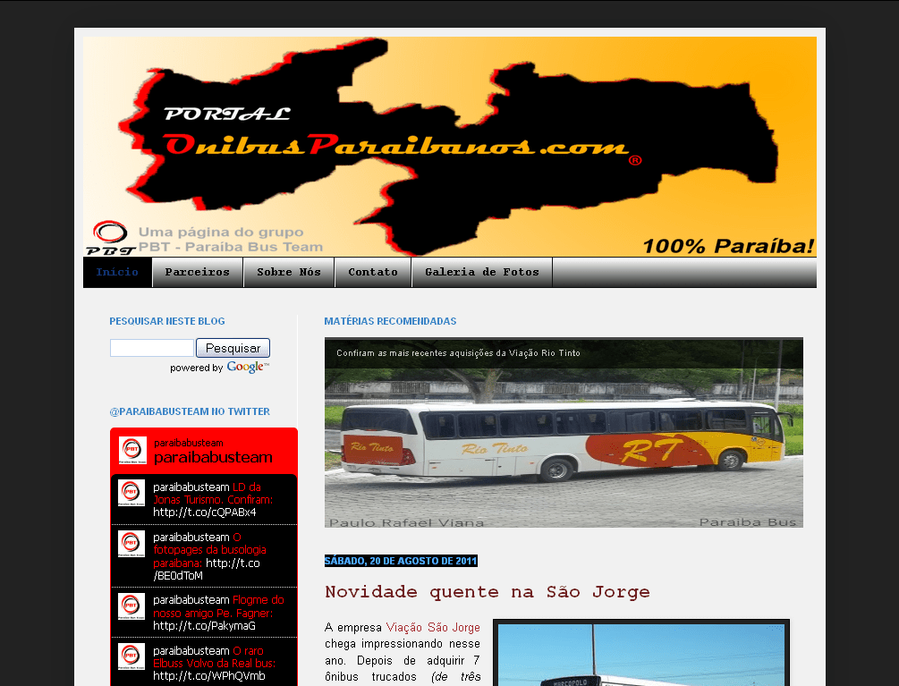 Informação no ponto e de cara nova 6 Portal Ônibus Paraibanos