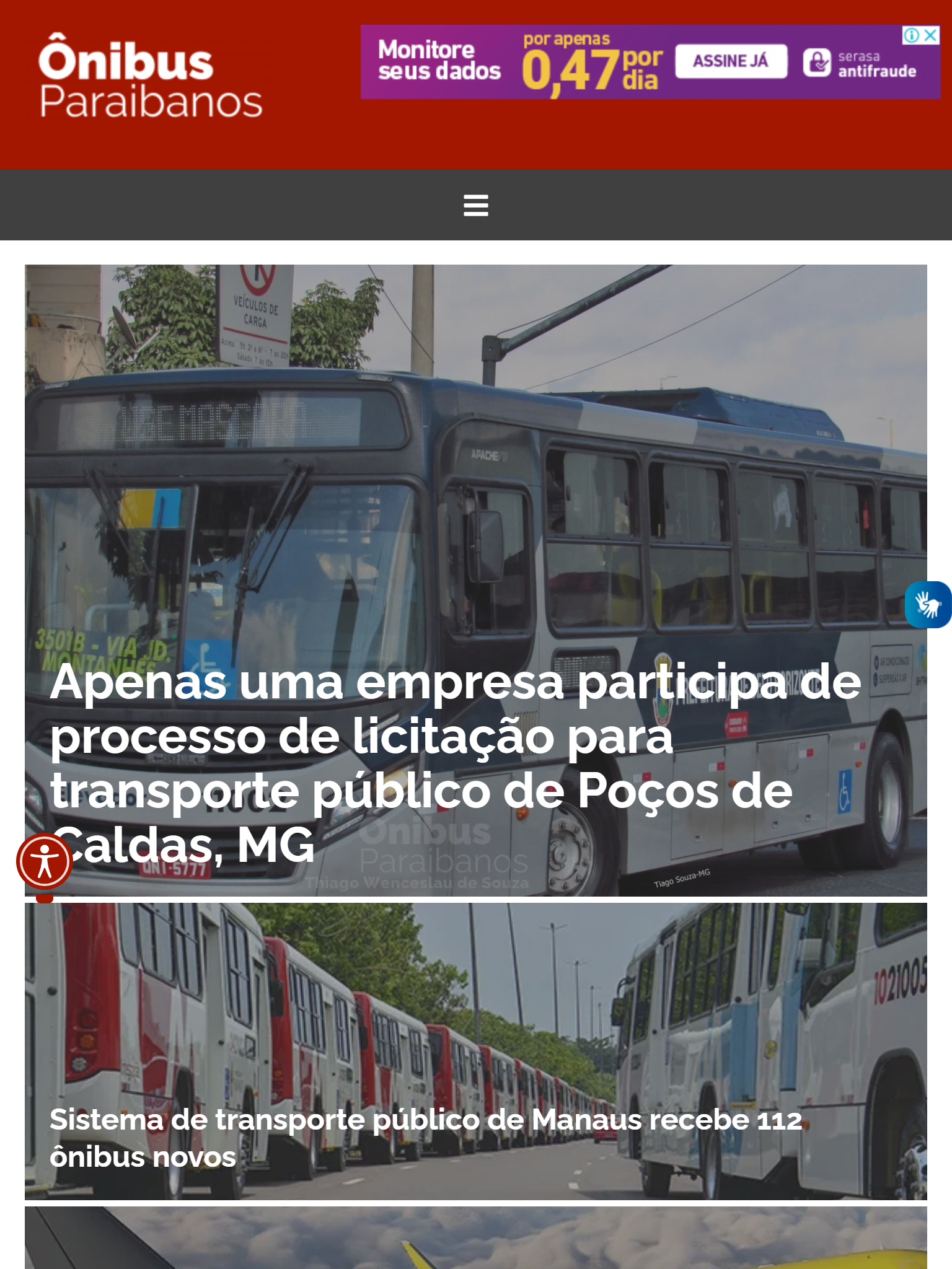Informação no ponto e de cara nova 2 onibusparaibanos.com iPad