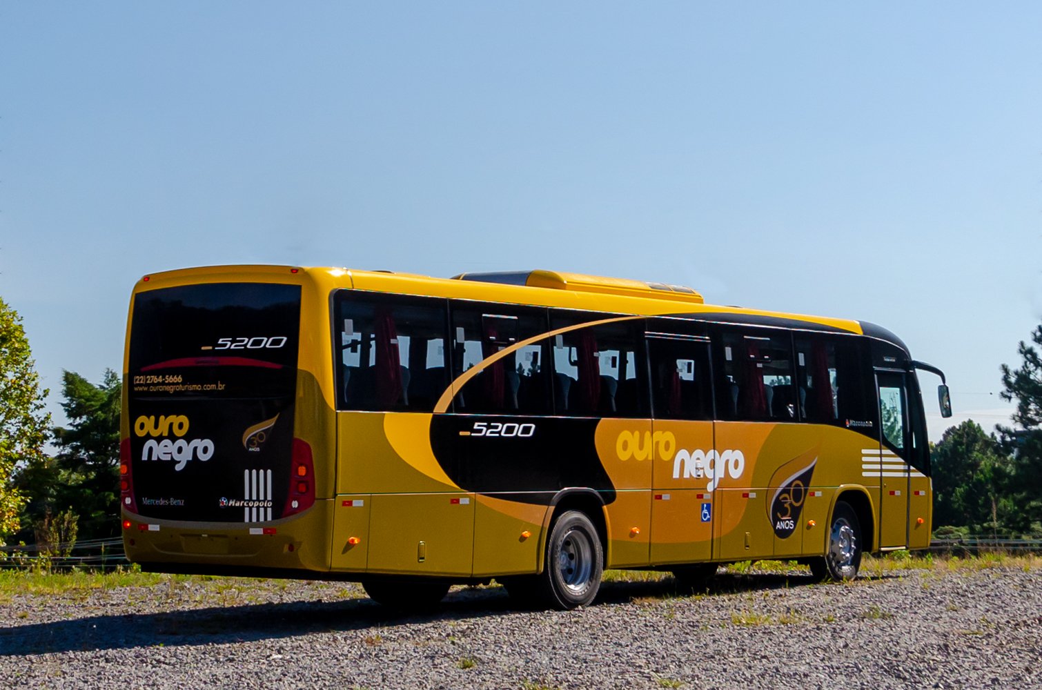 Ouro Negro Turismo completa 30 anos de atuação aumentando a frota; veja vídeo 1 Ideale 800 MBB Ouro Negro 13