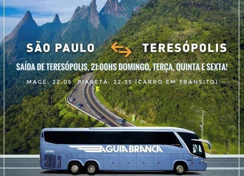 Viaje entre São Paulo e Teresópolis com a Águia Branca