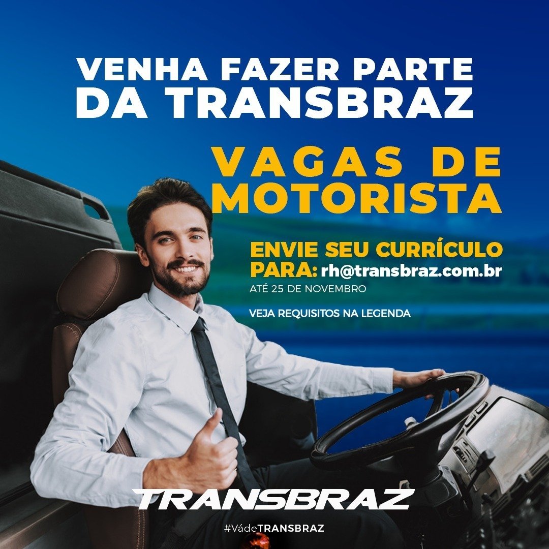 Transbraz Abre 5 Vagas Para Motoristas Rodoviários; Duas Delas São Para ...