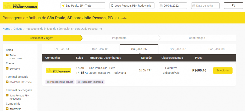 Itapemirim SP X JP