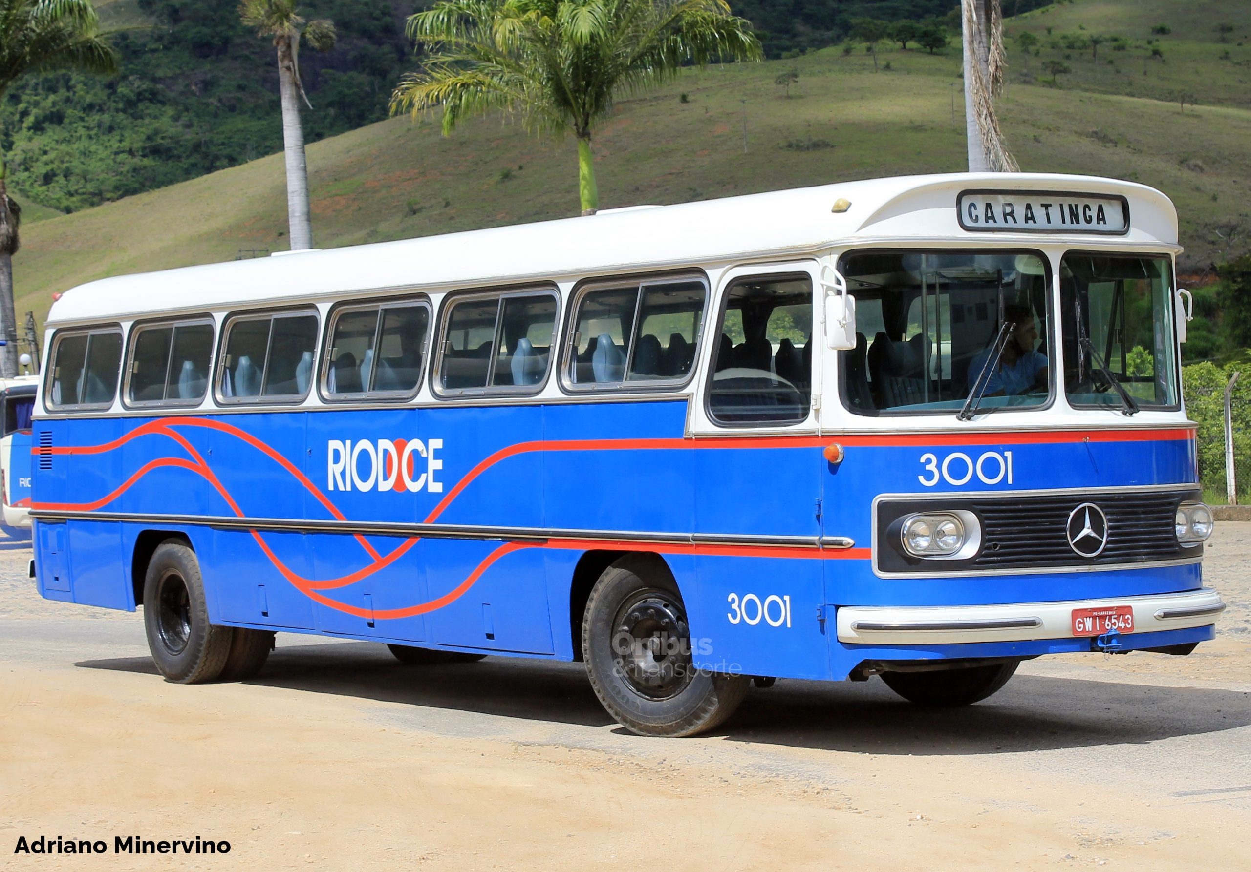O primeiro ônibus da Viação Riodoce