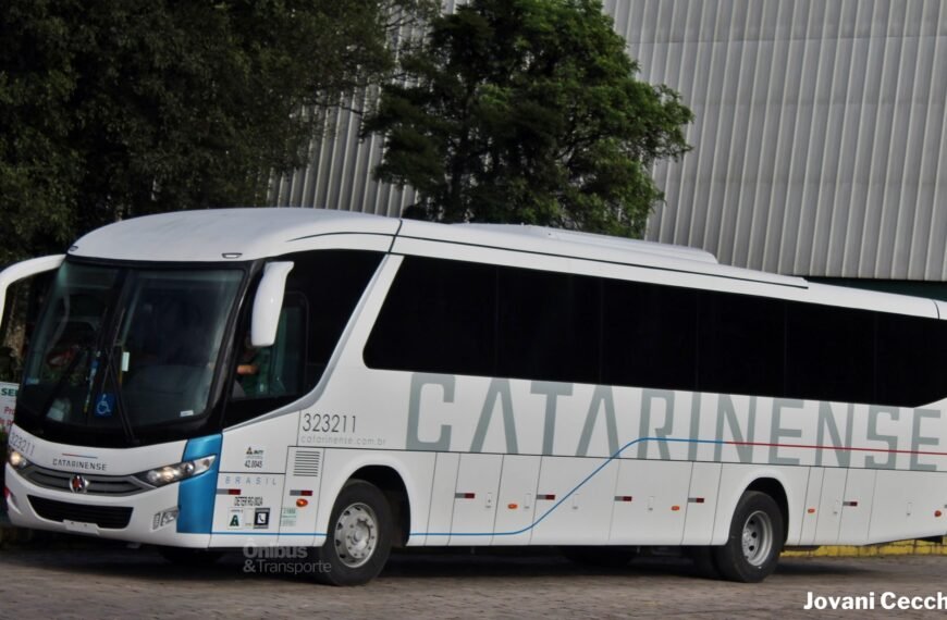 Catarinense volta a receber ônibus da linha G7, da Marcopolo