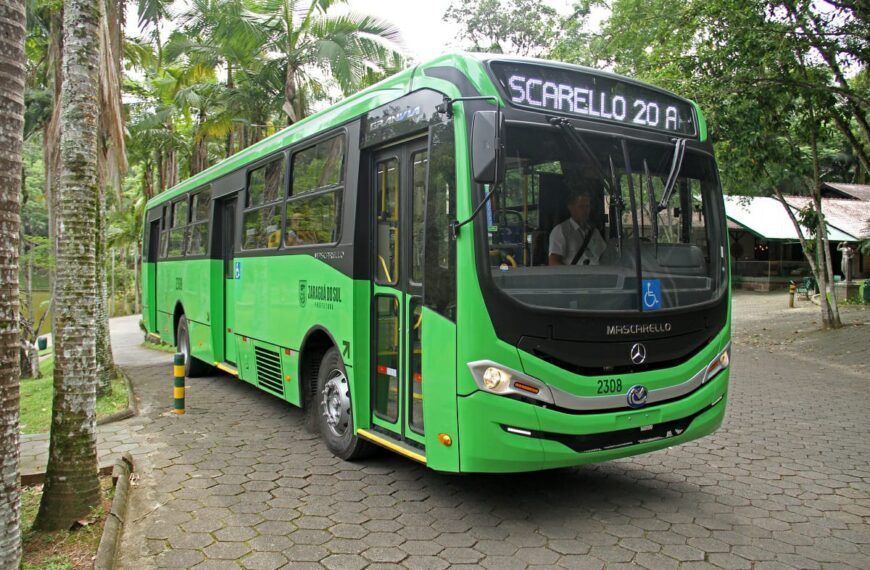 Transporte coletivo de Jaraguá do Sul passa a contar com mais cinco ônibus 0 km com carroceria Mascarello