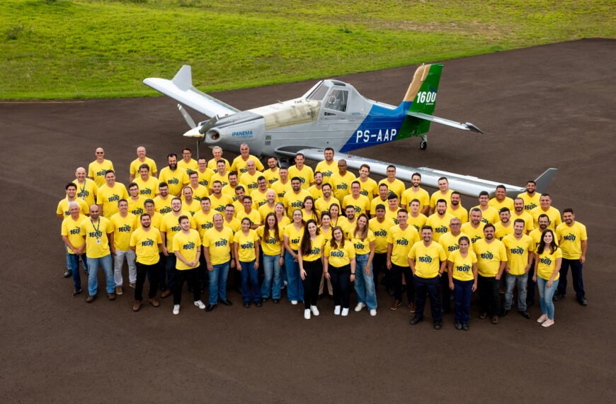 Embraer atinge a marca de 1.600 unidades entregues do avião agrícola Ipanema