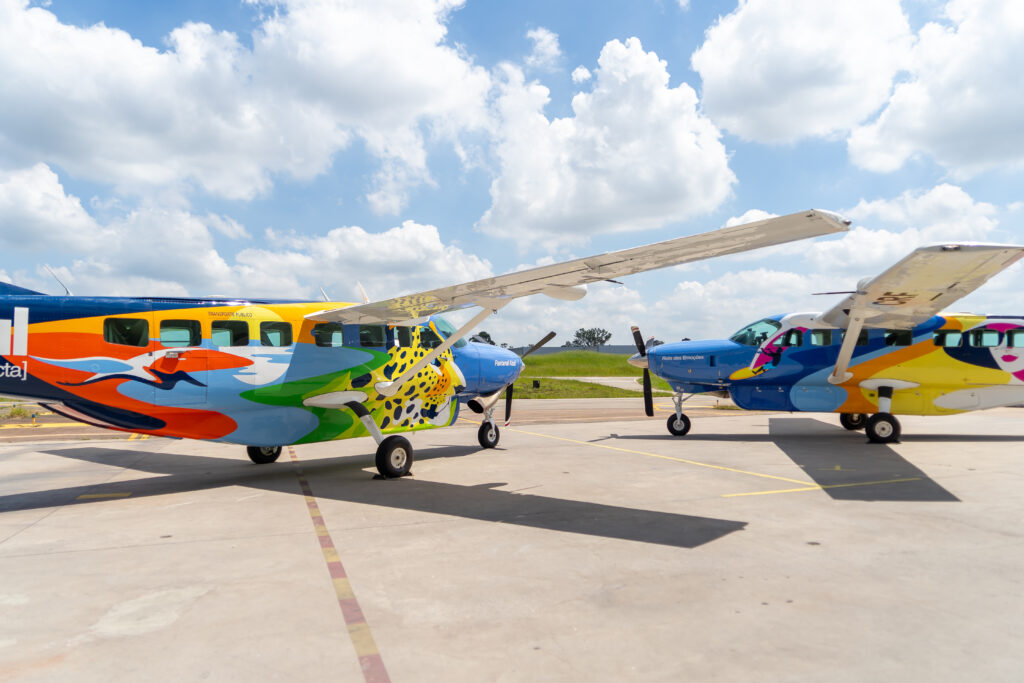 Aeronave Pantanal Azul e Rota das Emocoes