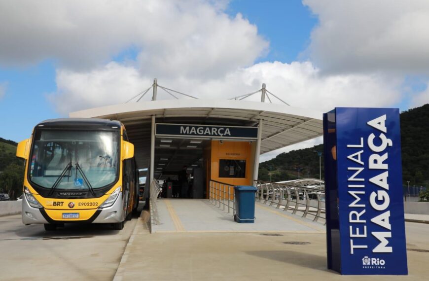 Prefeitura do Rio inaugurou o novo Terminal Magarça do BRT Transoeste neste domingo (31)
