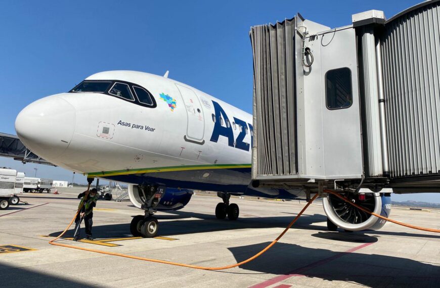 Em dois anos, a Azul economizou o equivalente a 23 mil voos da ponte aérea Rio – São Paulo em combustível com o Programa APU Zero