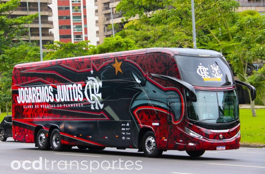Flamengo conta com Paradiso G8 para transporte da equipe de futebol