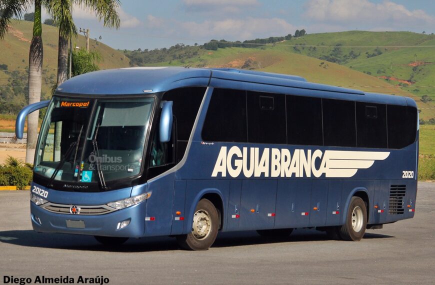 Águia Branca segue recebendo os novos ônibus rodoviários Viaggio G7 1050 da Marcopolo
