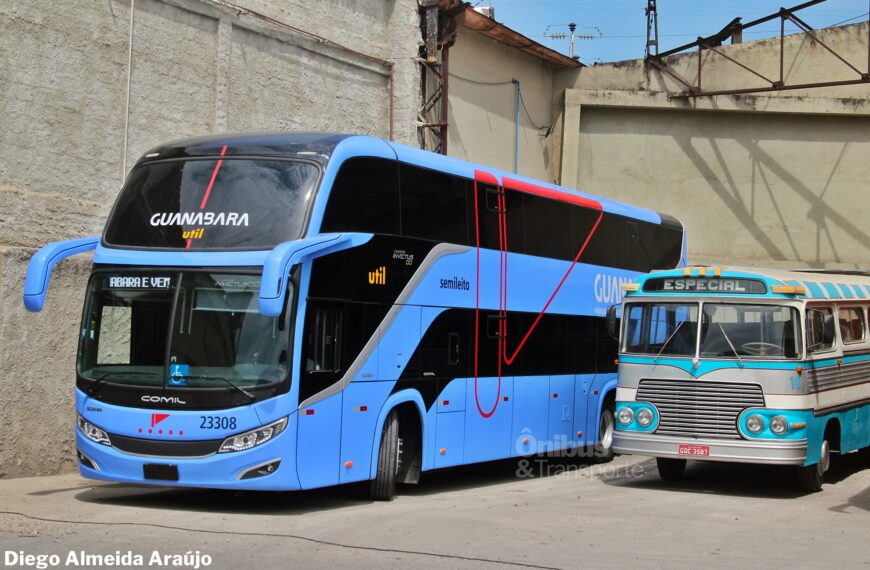 Guanabara investe em tecnologia de ponta: Conheça a nova frota de ônibus Invictus DD da Comil e chassis Scania