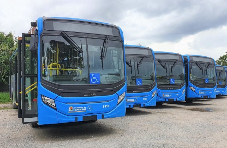 Frota de 47 novos ônibus já está em Sorocaba e aguarda início da operação do Corredor Oeste do BRT Sorocaba