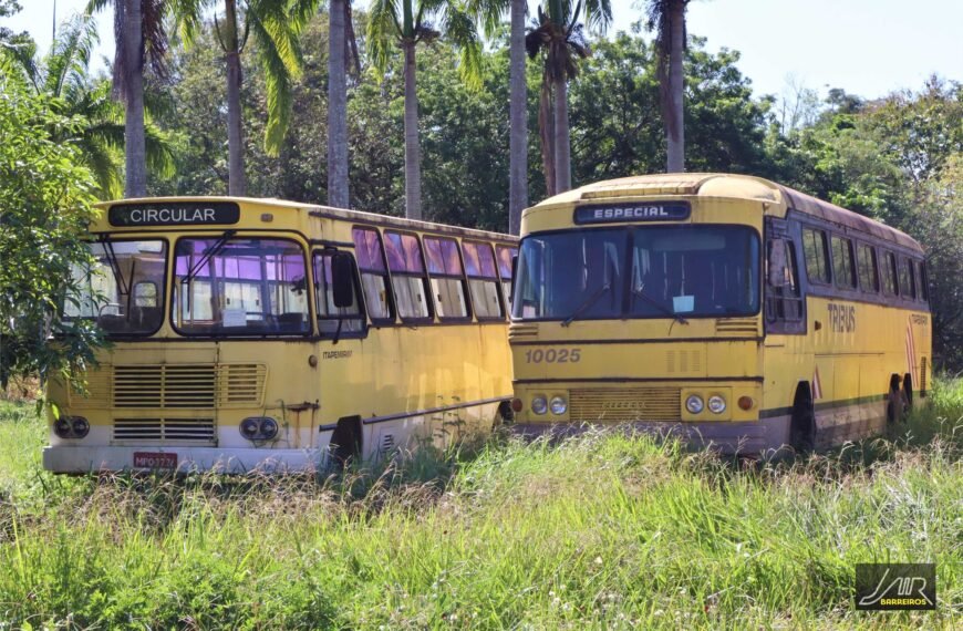 Ônibus clássicos da antiga Viação Itapemirim estão em Cachoeiro de Itapemirim