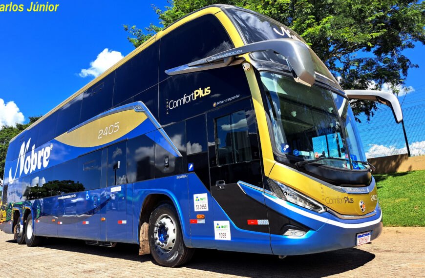 Nobre Turismo recebe novo ônibus Marcopolo Geração 8