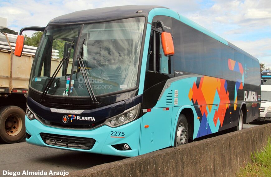 Planeta segue recebendo nova frota de ônibus Viaggio G8 800