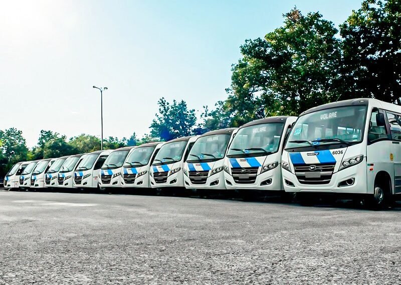 JCA compra 68 micro-ônibus Volare para transporte urbano de Guarulhos