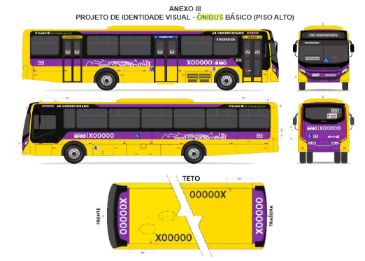 Rio adota novo padrão visual para ônibus do transporte público: cores por áreas operacionais e identidade unificada 2 Rio