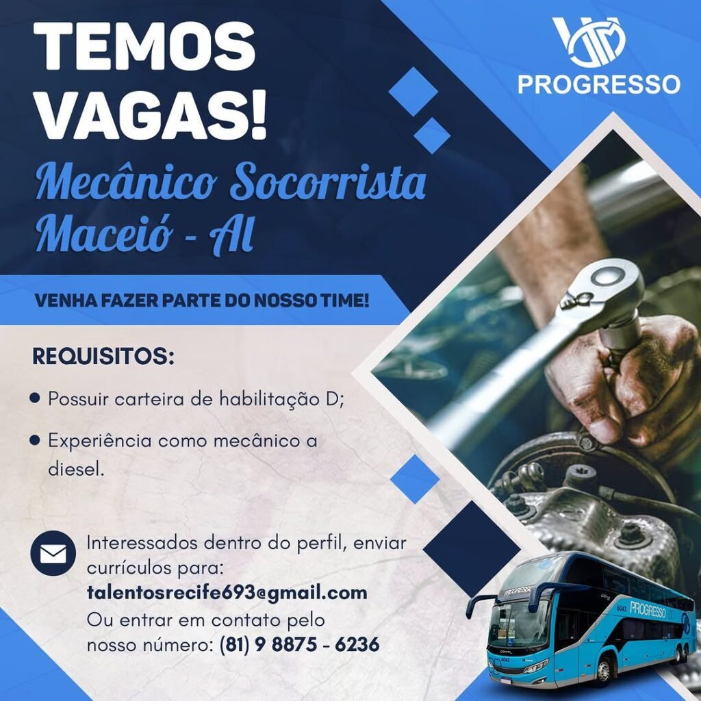 Auto Viação Progresso abre vagas de emprego em Recife e Maceió com oportunidades para PCD, motoristas e mecânicos 2 WhatsApp Image 2025 08 19 at 19.42.55