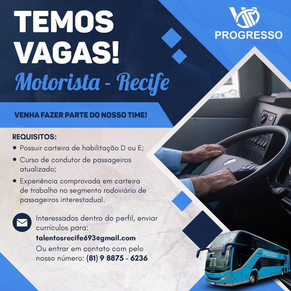 Auto Viação Progresso abre vagas de emprego em Recife e Maceió com oportunidades para PCD, motoristas e mecânicos 3 WhatsApp Image 2025 08 19 at 19.42.56