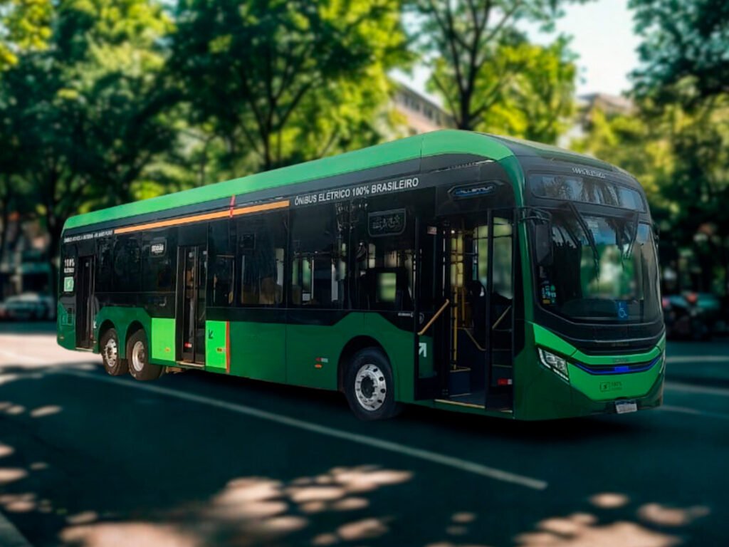 Caio apresenta ônibus elétrico eMillennium durante Seminário Nacional da NTU em Brasília (DF) 9 eMillennium NTU Imprensa 1