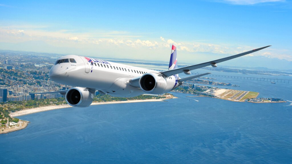 E195 E2 Latam Over St Dumont Airport
