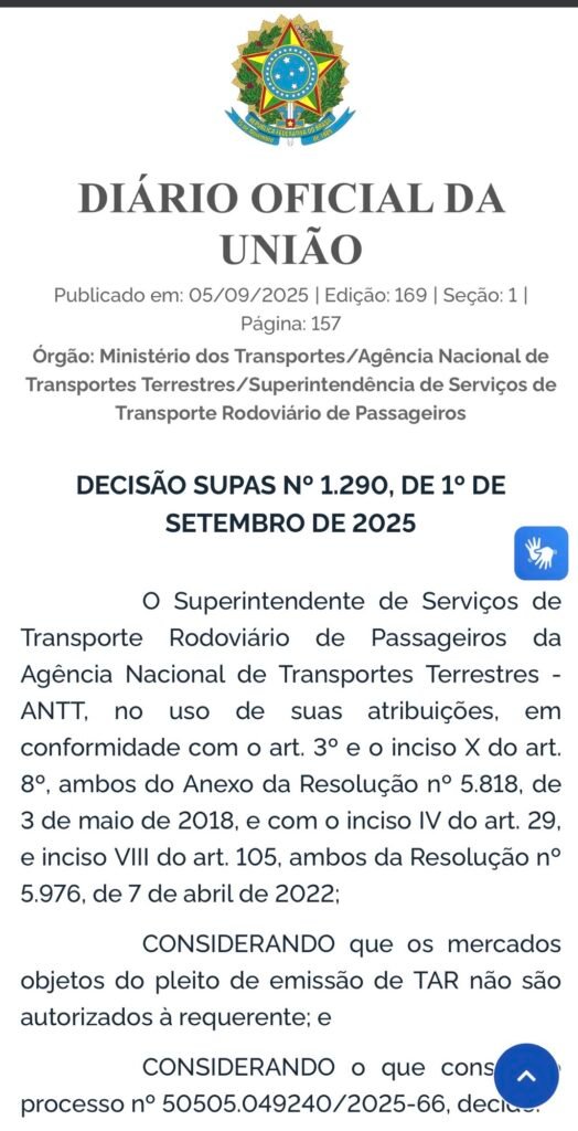 ANTT nega pedido da Viação Ouro e Prata para operar linha entre Itaituba (PA) e Teresina (PI) 1 img 5965