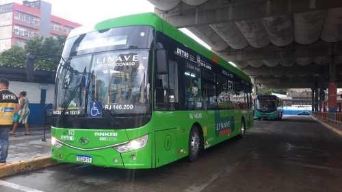 Linave dá início em testes com ônibus elétrico Ankai OE-12 na linha 420T- Nilópolis X Barra da Tijuca 1 Linave