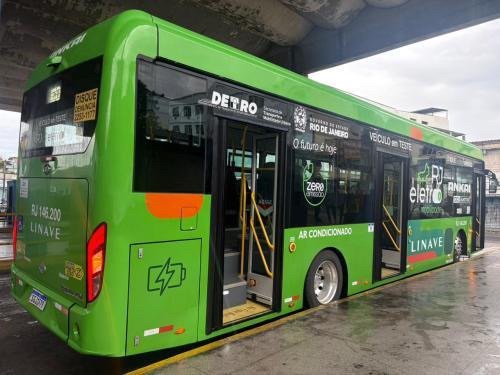 Linave dá início em testes com ônibus elétrico Ankai OE-12 na linha 420T- Nilópolis X Barra da Tijuca 2 b2a14640 892f 4a32 b239 69629e6ed9d5