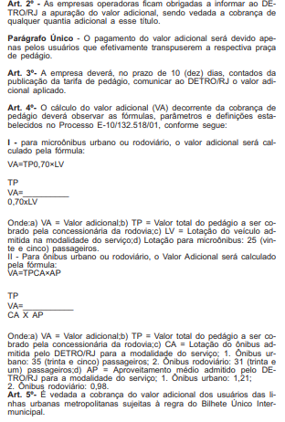 DETRO/RJ autoriza cobrança de valor adicional de pedágio no transporte intermunicipal 2 Captura de tela 2026 01 21 124558