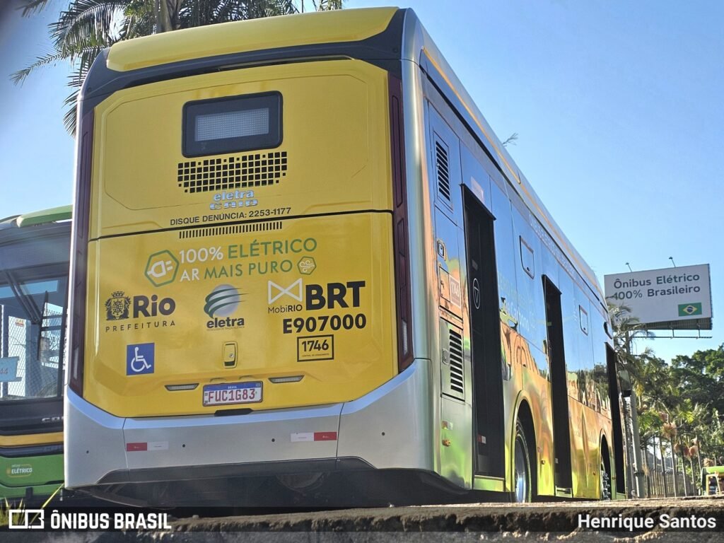 Mobi-Rio testará ônibus elétrico Eletra com carroceria Caio e-Millennium 7 Mobi-Rio