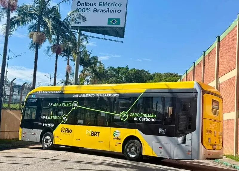 BRT Rio inicia testes com ônibus elétrico 100% nacional e avança na descarbonização da frota 6 BRT do Rio