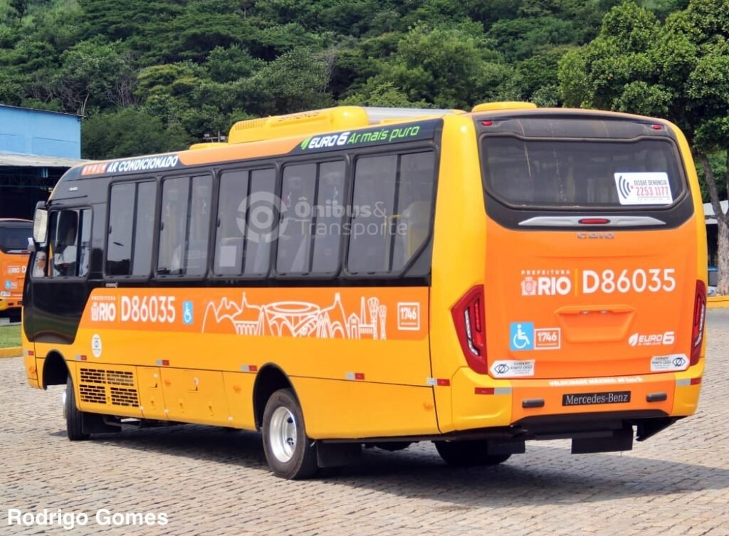 Jabour renova frota com 10 micro-ônibus Caio F2400 e estreia nova pintura padronizada do Rio 7 Jabour