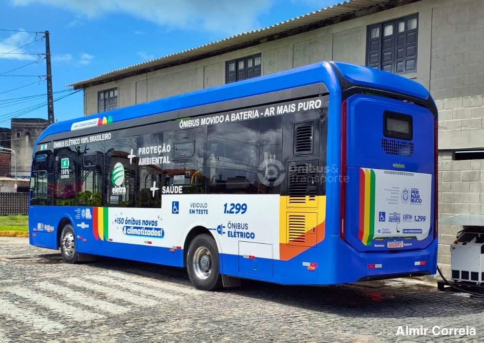 Ônibus elétrico com carroceria Caio e-Millennium iniciará testes no Grande Recife 1 Consórcio Conorte