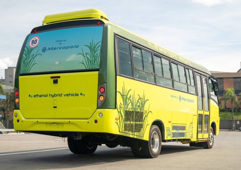Marcopolo apresenta micro-ônibus híbrido movido a etanol e reforça protagonismo na descarbonização do transporte 3 Marcopolo