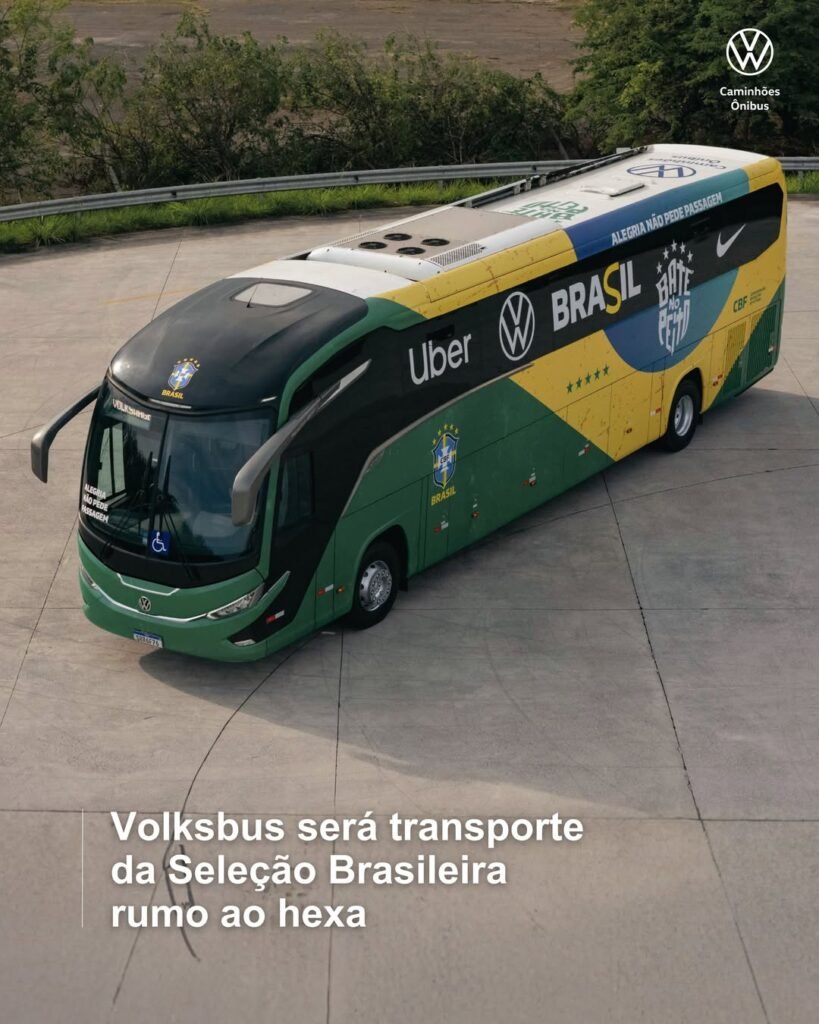 Volkswagen Caminhões e Ônibus reforça apoio à Seleção Brasileira com ônibus e caminhão na logística da CBF 1 Volkswagen