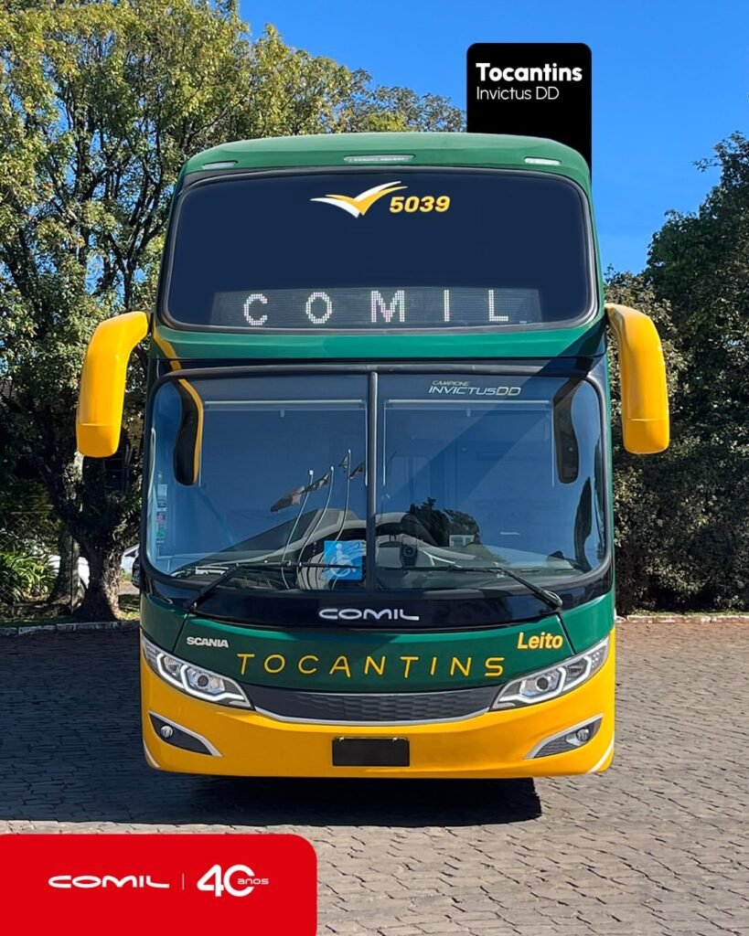 Tocantins Transporte e Turismo investe em novo Comil Invictus DD Scania Euro 6 para elevar padrão das viagens rodoviárias 10 Tocantins