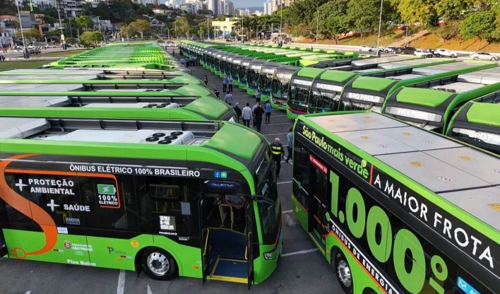 São Paulo entrega 500 ônibus elétricos de uma só vez e consolida a maior frota elétrica do transporte público brasileiro 3 ônibus elétrico