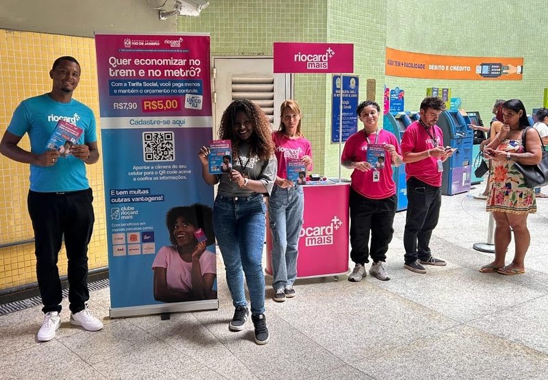 MetrôRio recebe postos de cadastramento do Bilhete Único Intermunicipal e da Tarifa Social em dez estações 9 MetrôRio