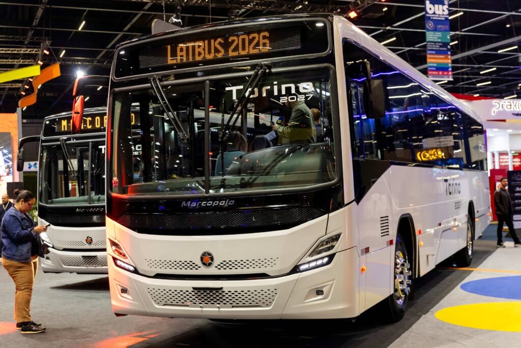 Marcopolo supera 300 ônibus comercializados na Lat.Bus 2026 e fecha feira com mais de 600 oportunidades de negócios 3 Marcopolo