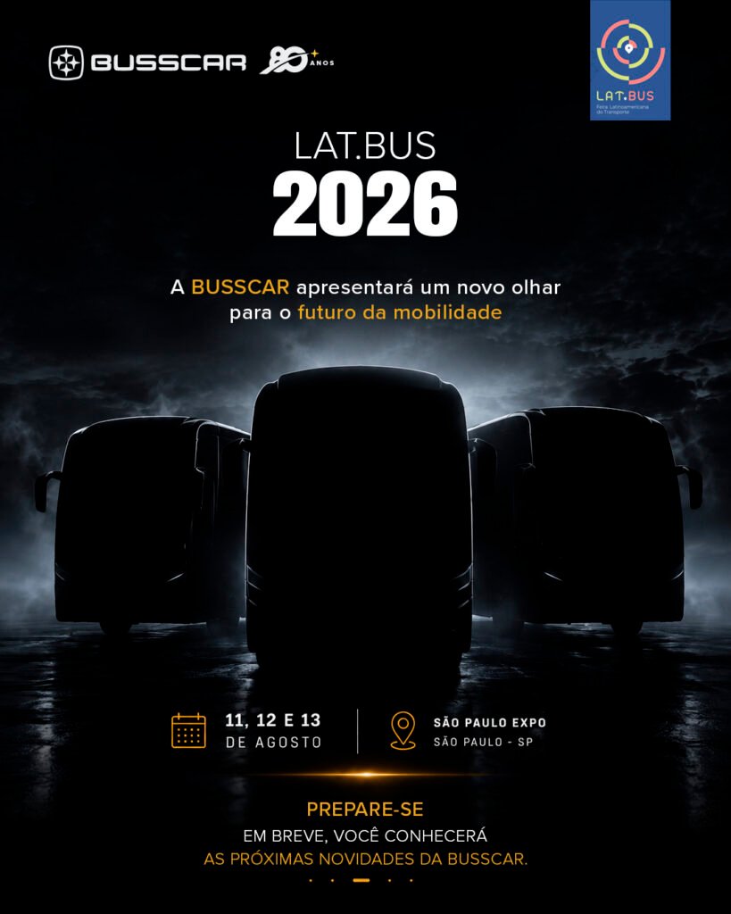 LAT.BUS 2026 começa na próxima terça-feira com novos ônibus elétricos, lançamentos e tecnologias inéditas 7 Busscar